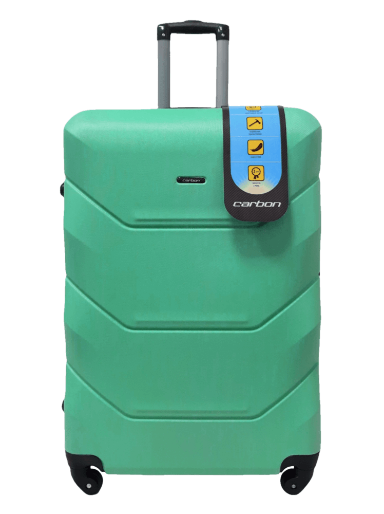 Чемодан большой ABS-пластик Carbon 147 L 76х52х32 см 114 л Салатовый Чемодан большой ABS-пластик Carbon 147 L 76х52х32 см 114 л Салатовый