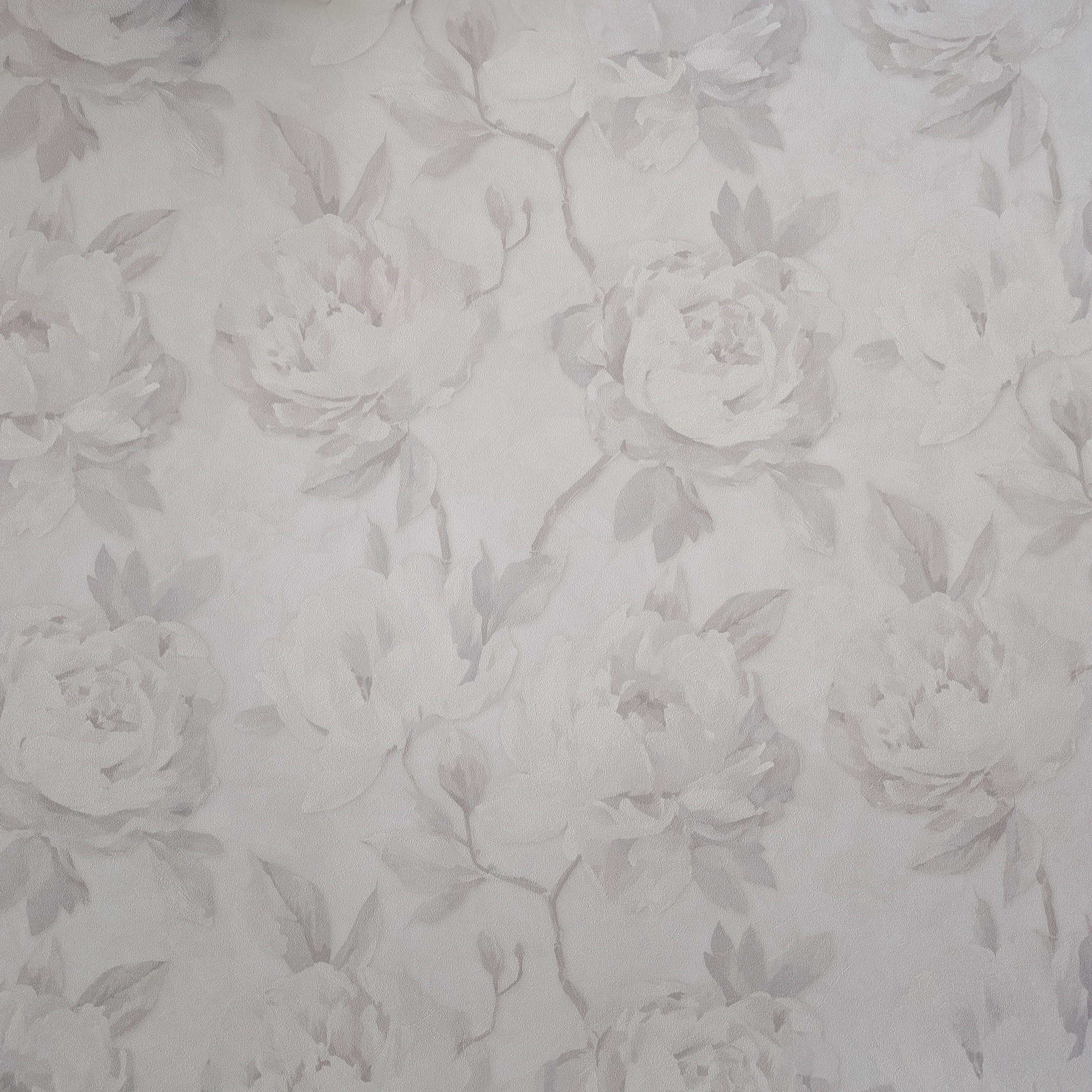 Обои виниловые на флизелиновой основе AS Creation Flower Symphonie 79070-3 Пионы 1 м Серый (79070-3)