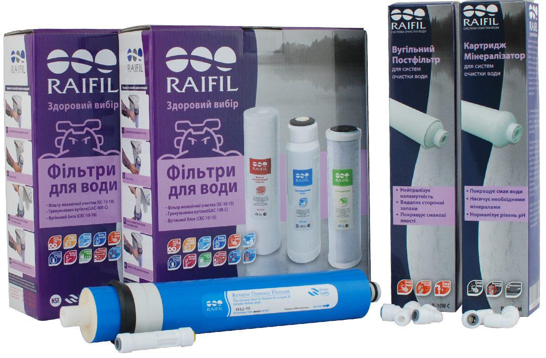 Годовой комплект картриджей Raifil Grando 6 с мембраной 75 GAL (3065)