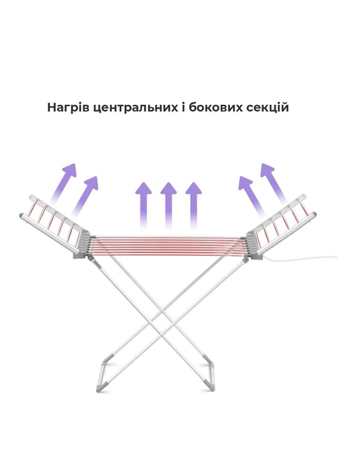 Електросушарка для білизни E-0149 складана підлогова (29031464) - фото 8
