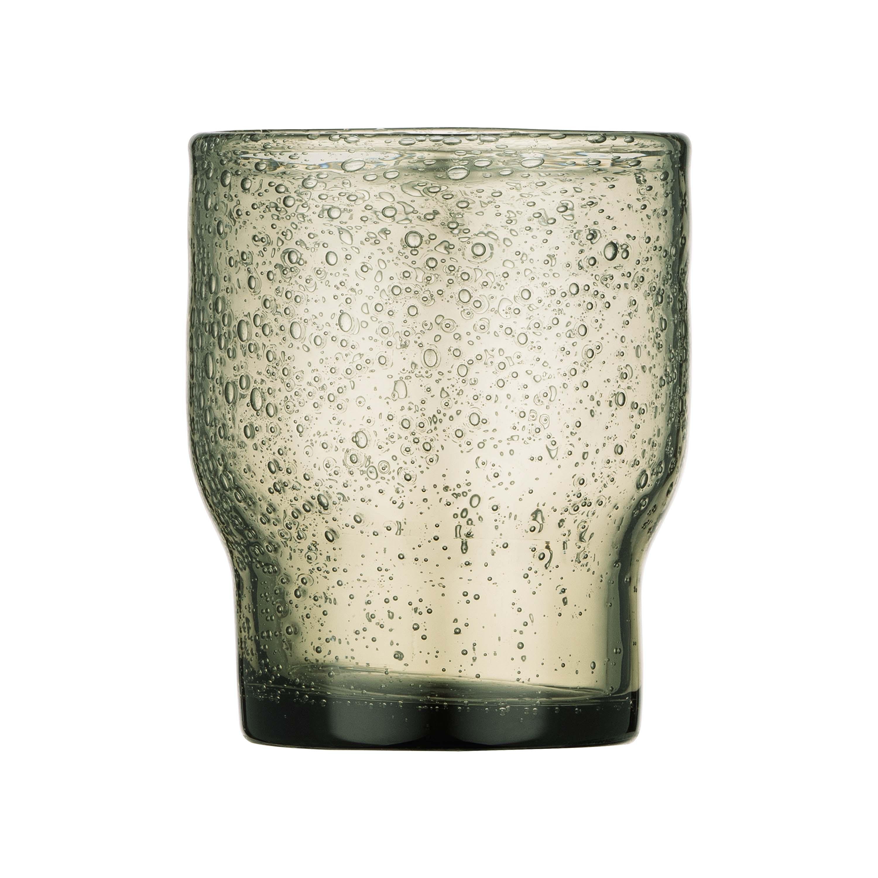 Склянки для напоїв Ardesto Bubble низькі 300 мл 2 шт. Прозоро-зелений (637998)