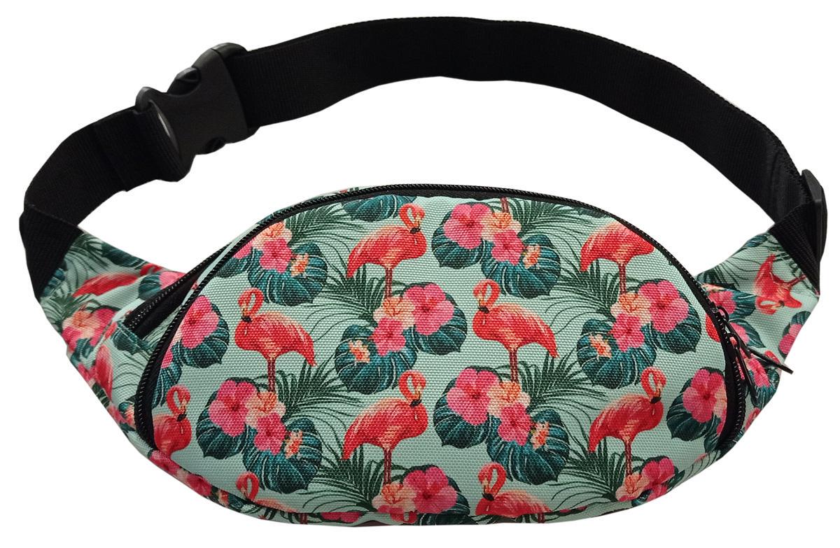 Сумка-бананка Tiger Moon Print Фламинго светлый (S207641)