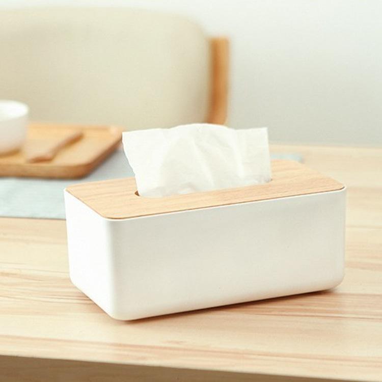 Бокс для серветок з бамбуковою кришкою Tissue 21х13х9,5 см White (123695) - фото 2 Бокс для серветок з бамбуковою кришкою Tissue 21х13х9,5 см White (123695) - фото 2