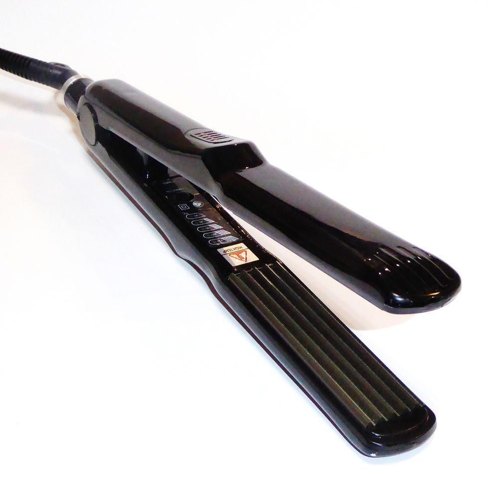 Праска гофре для волосся 119/5 зубів ДенІС professional Чорний (1453070690)