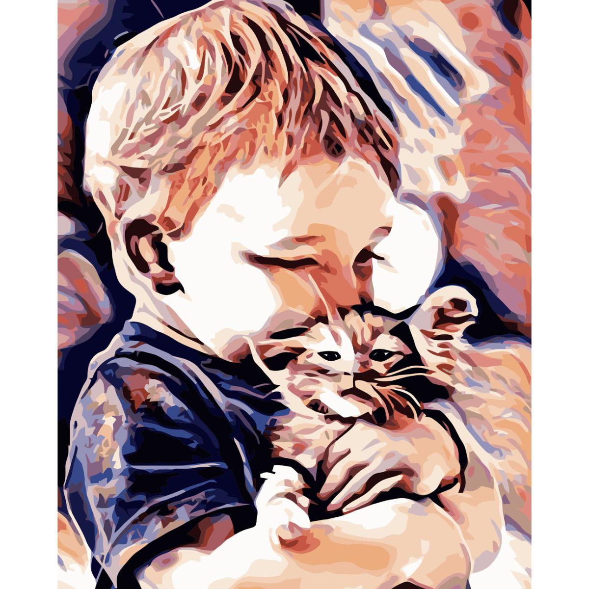 Картина по номерам Strateg Дружба с детства 40x50 см (VA-3713)