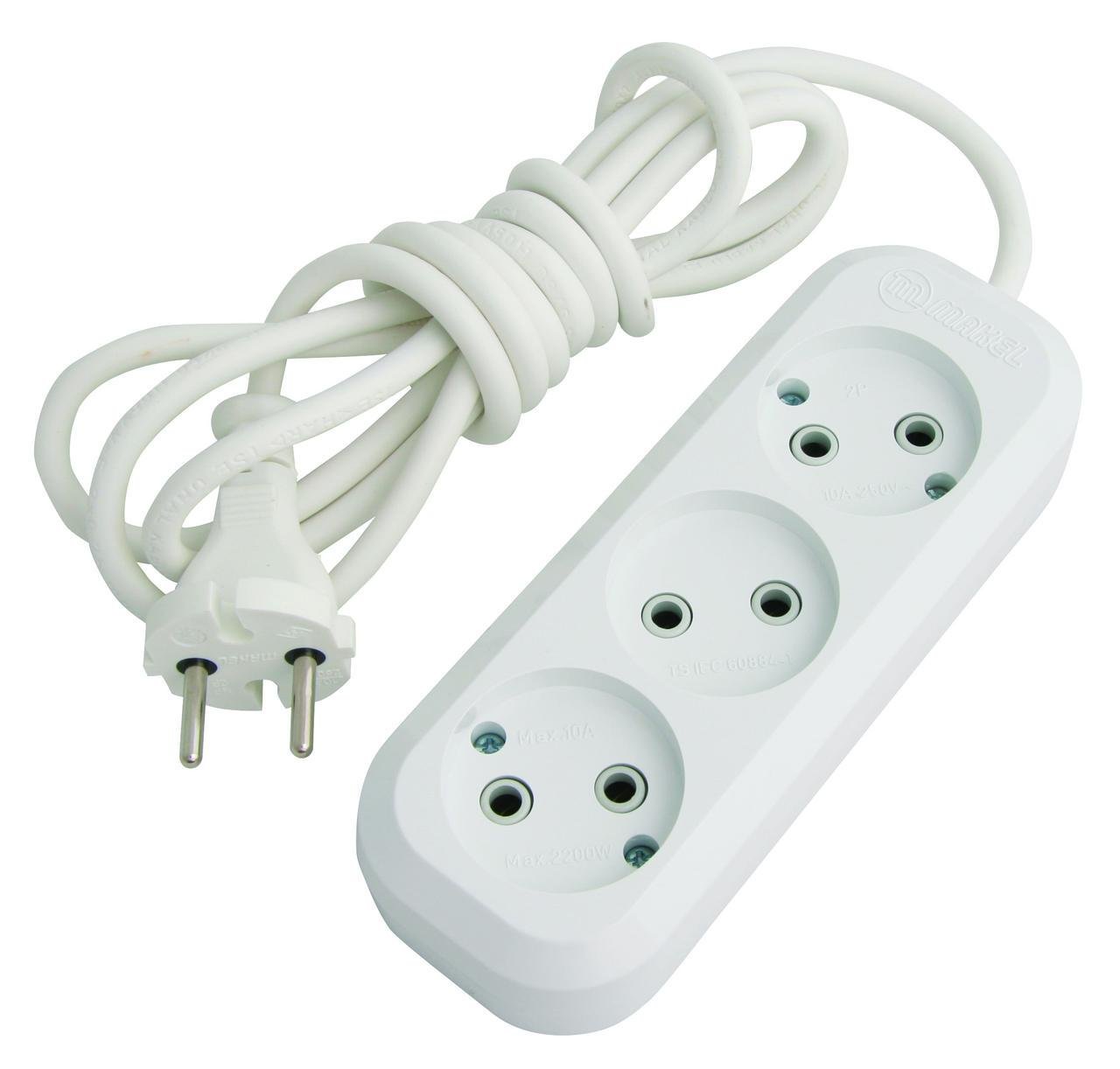 Подовжувач Makel без заземлення 3 гнізда 3 м