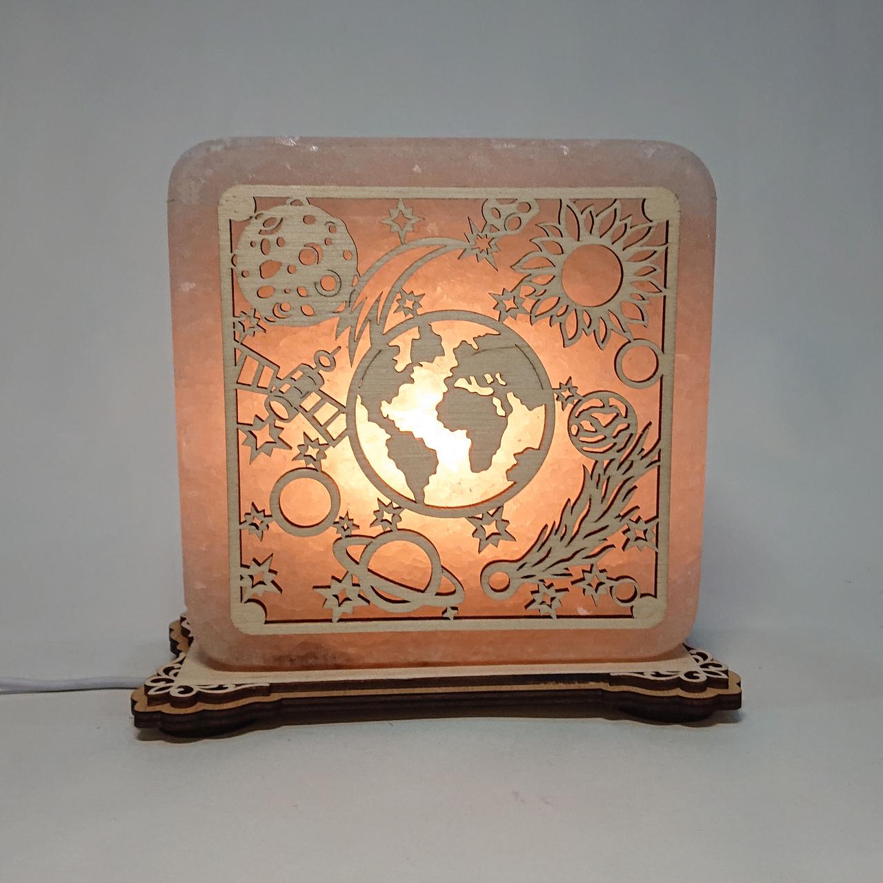 Соляной светильник Космос (k-0008-y)