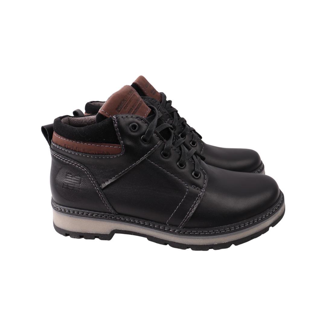 Ботинки мужские Maxus из кожи р. 43 Черный (93-22ZHC)