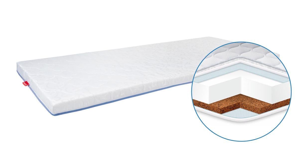 Матрас-топпер тонкий Eurosleep Slim Cocos Komfort 160х200 см