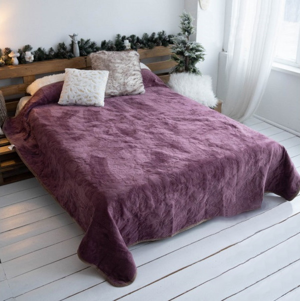 Плед стёганый Вензель евро 8539 Фиолетовый (DR009575) Плед стёганый Вензель евро 8539 Фиолетовый (DR009575)