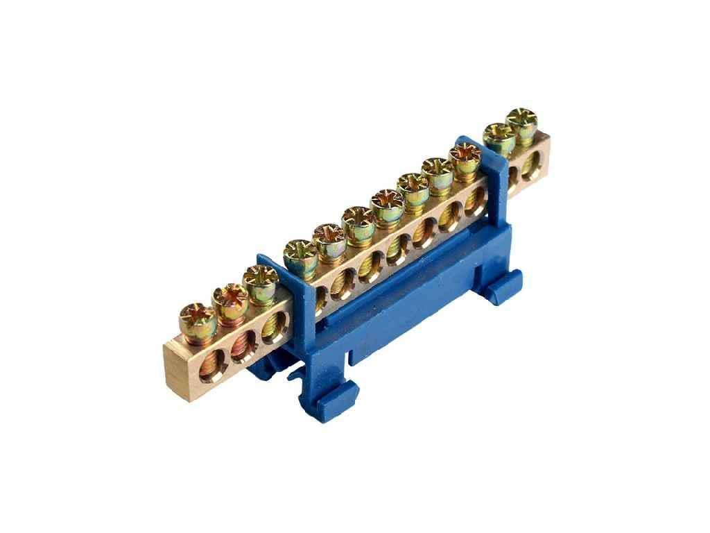 Шина нулевая Electro House 12 отверстий на DIN рейку EH-BN-12 (805916)