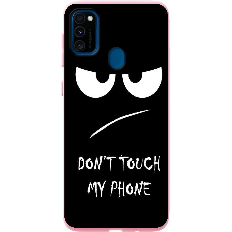 Чохол Boxface Samsung M307 Galaxy M30s Don't Touch my Phone Рожевий силікон (38209-up535-41819)