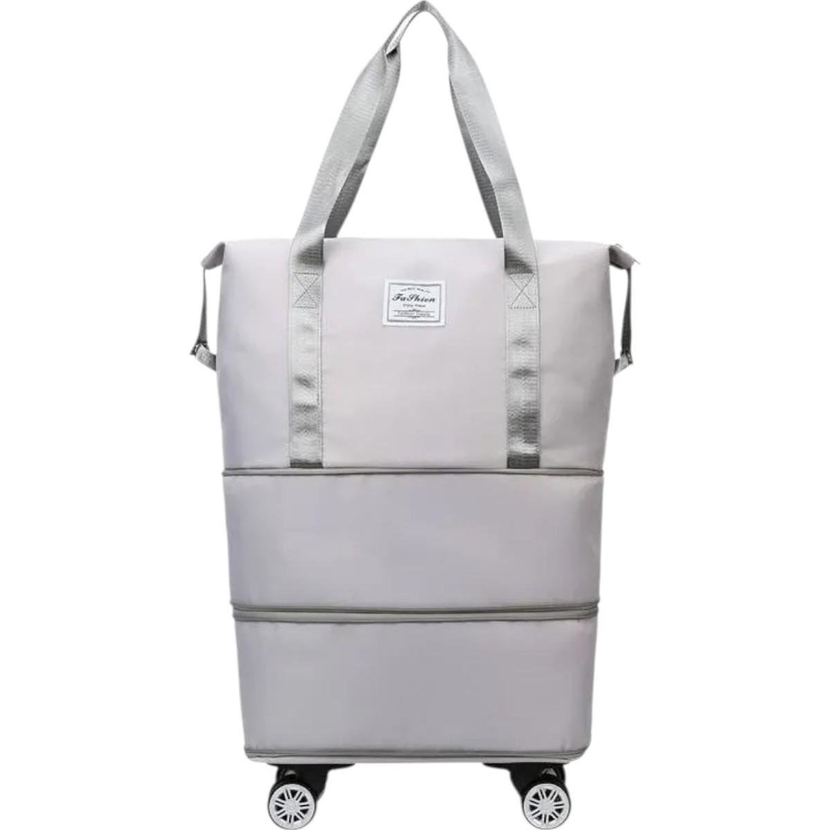 Сумка дорожня на колесах Hong Fu з розширенням Сірий (2950 TB) - фото 1 Сумка дорожня на колесах Hong Fu з розширенням Сірий (2950 TB) - фото 1