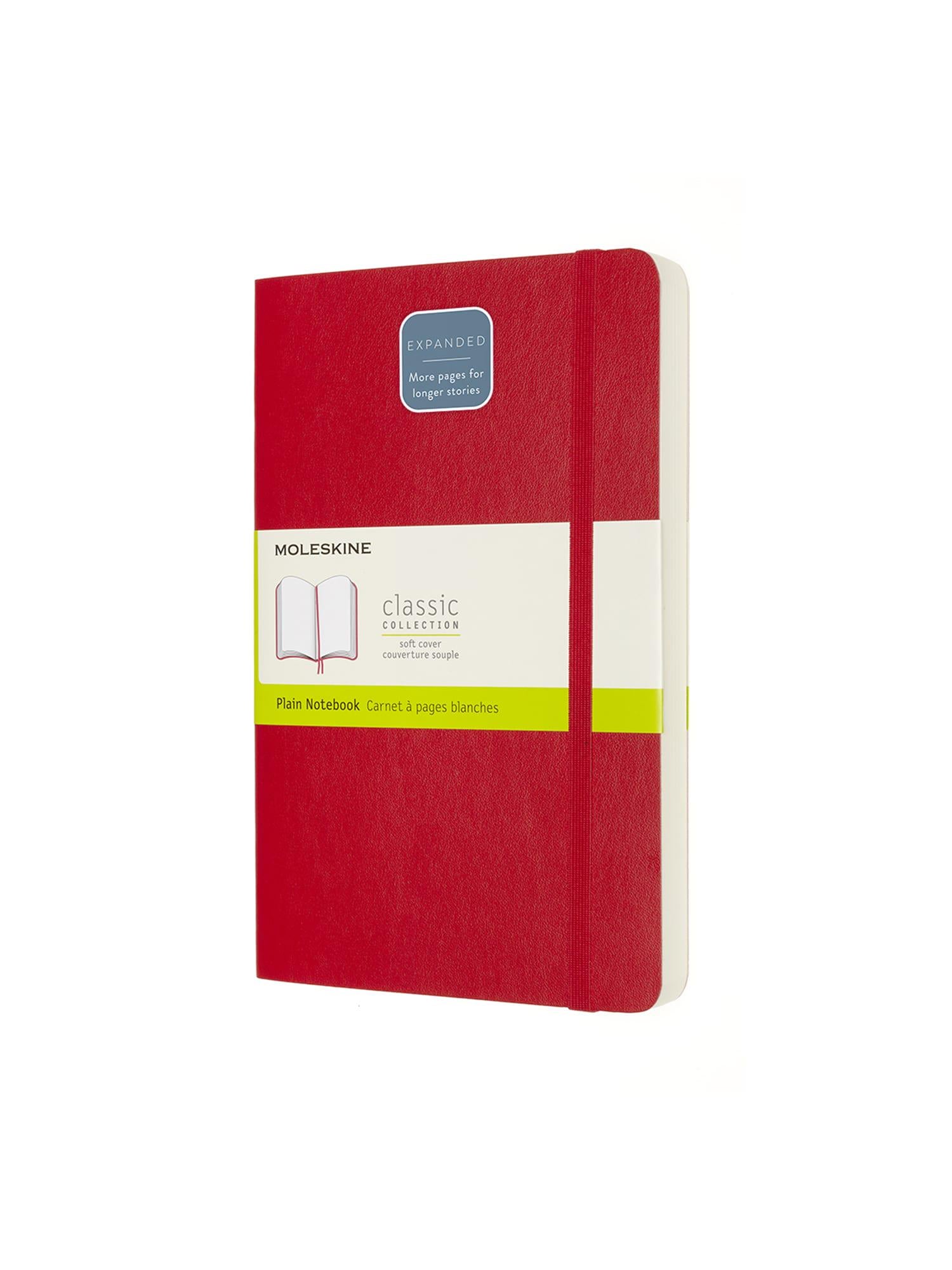 Блокнот Moleskine Classic Expanded средний нелинированный Красный Мягкий (QP618EXPF2)