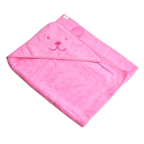 Рушник дитячий з куточком Stenson 90x90 см Pink (C27679)