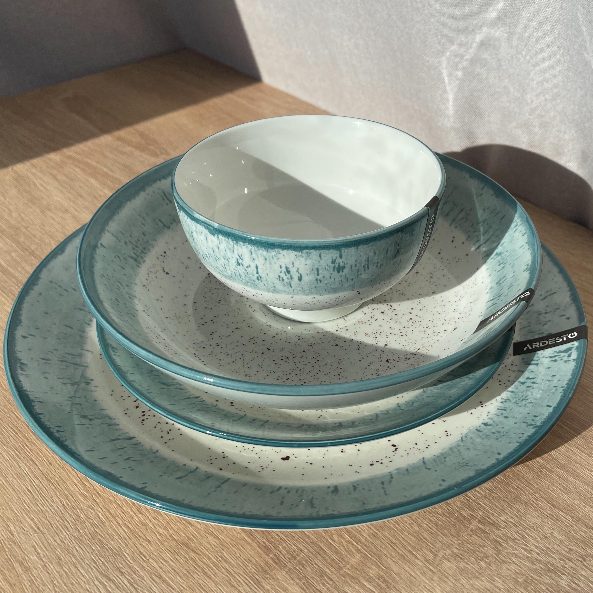 Столовий сервіз Ardesto Siena 4 предмети 1 персона порцеляна Біло-блакитний - фото 4 Столовий сервіз Ardesto Siena 4 предмети 1 персона порцеляна Біло-блакитний - фото 4