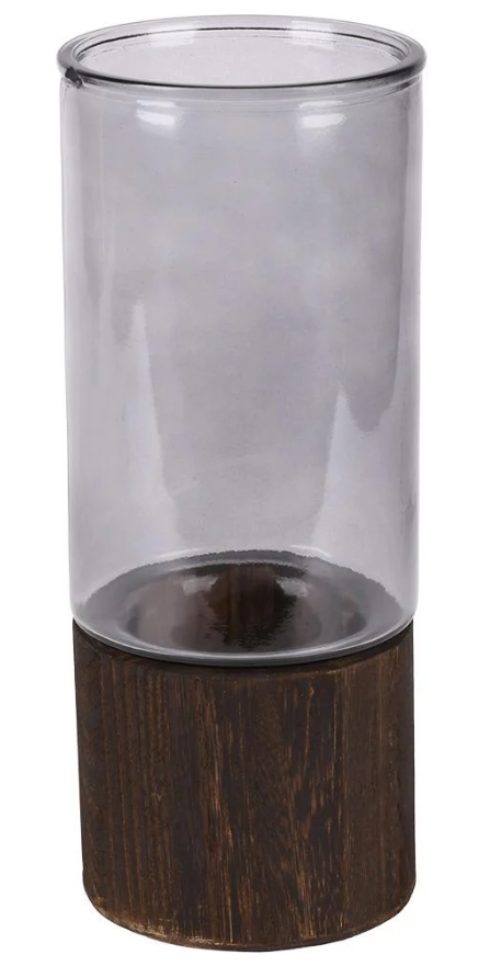 Ваза стеклянная 10х20 см (R35678-20)