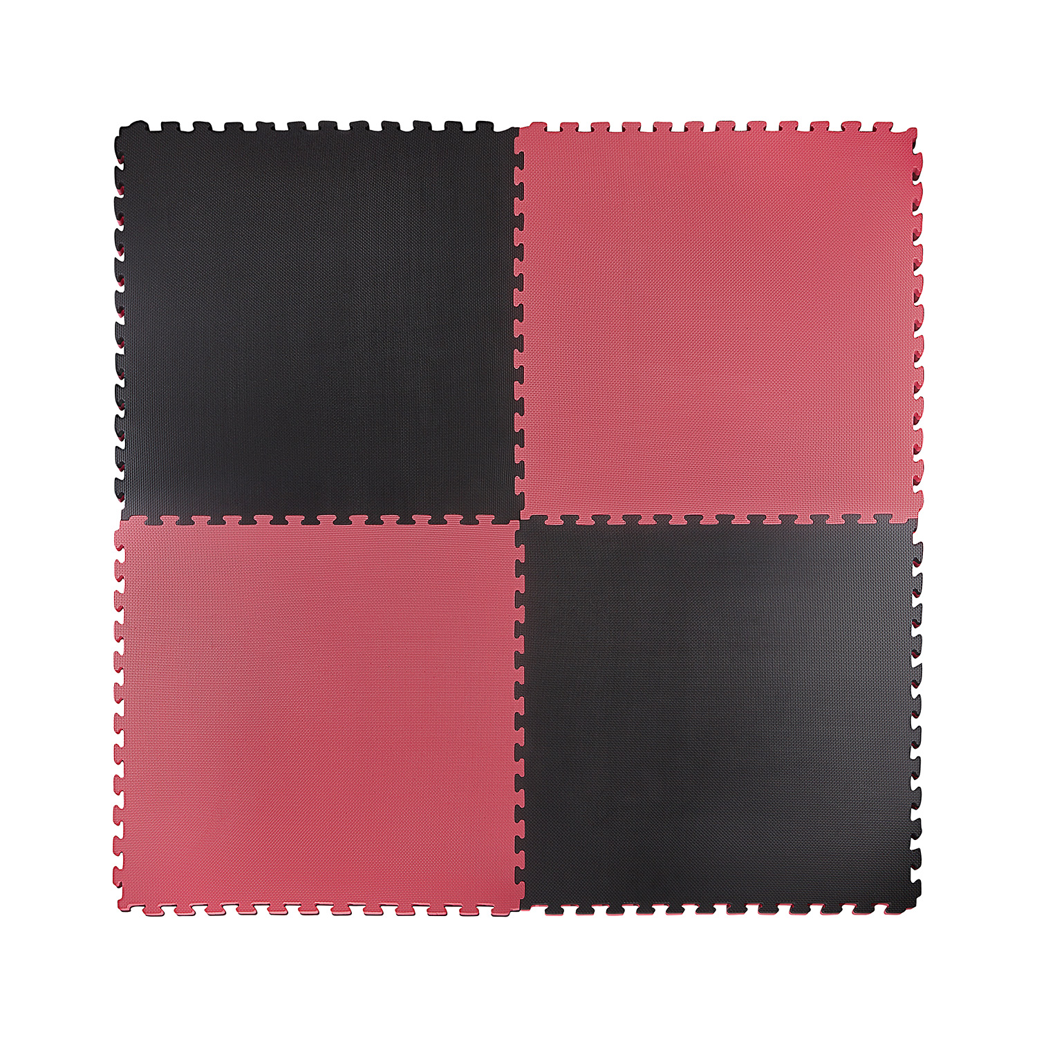 Мат-пазл 4fizjo Mat Puzzle EVA 100x100x4 cм 4FJ0199 Black/Red - фото 2