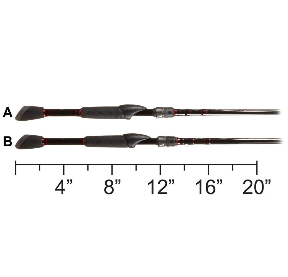 Вудлище спінінгове двочасне Bass Pro Shops XPS Bionic Blade Spinning Rod 1,98 м 3,5-14 г Fast (BI66MS-2) - фото 3