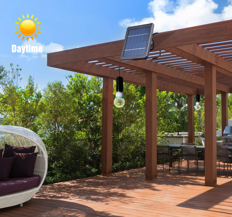 Світильник на сонячній батареї Hooree з двома енергозберігаючими лампами (1494203) - фото 6