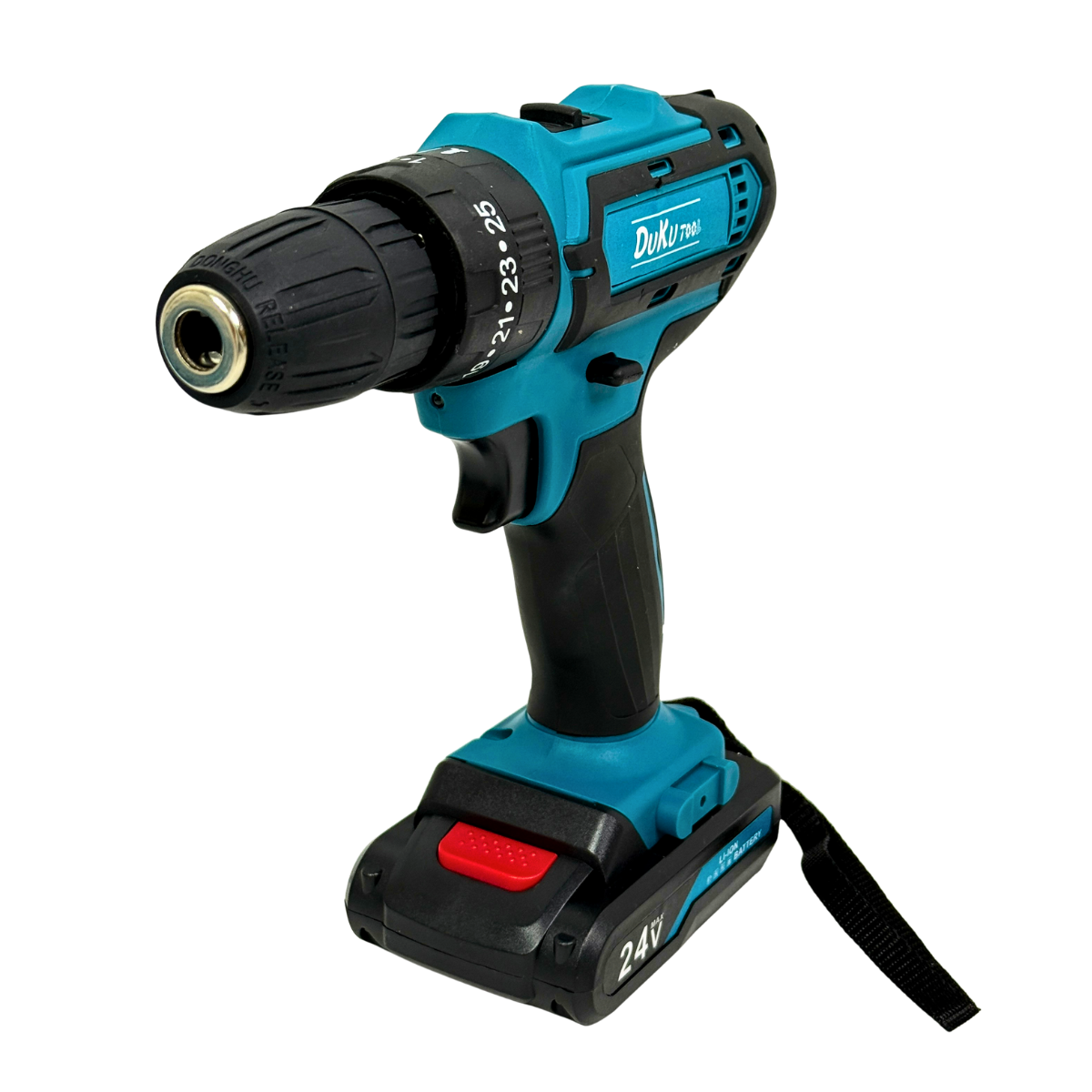 Дрель-шуруповерт с 2 аккумуляторами 24V с набором бит и сверл в кейсе (DM-441-М2)