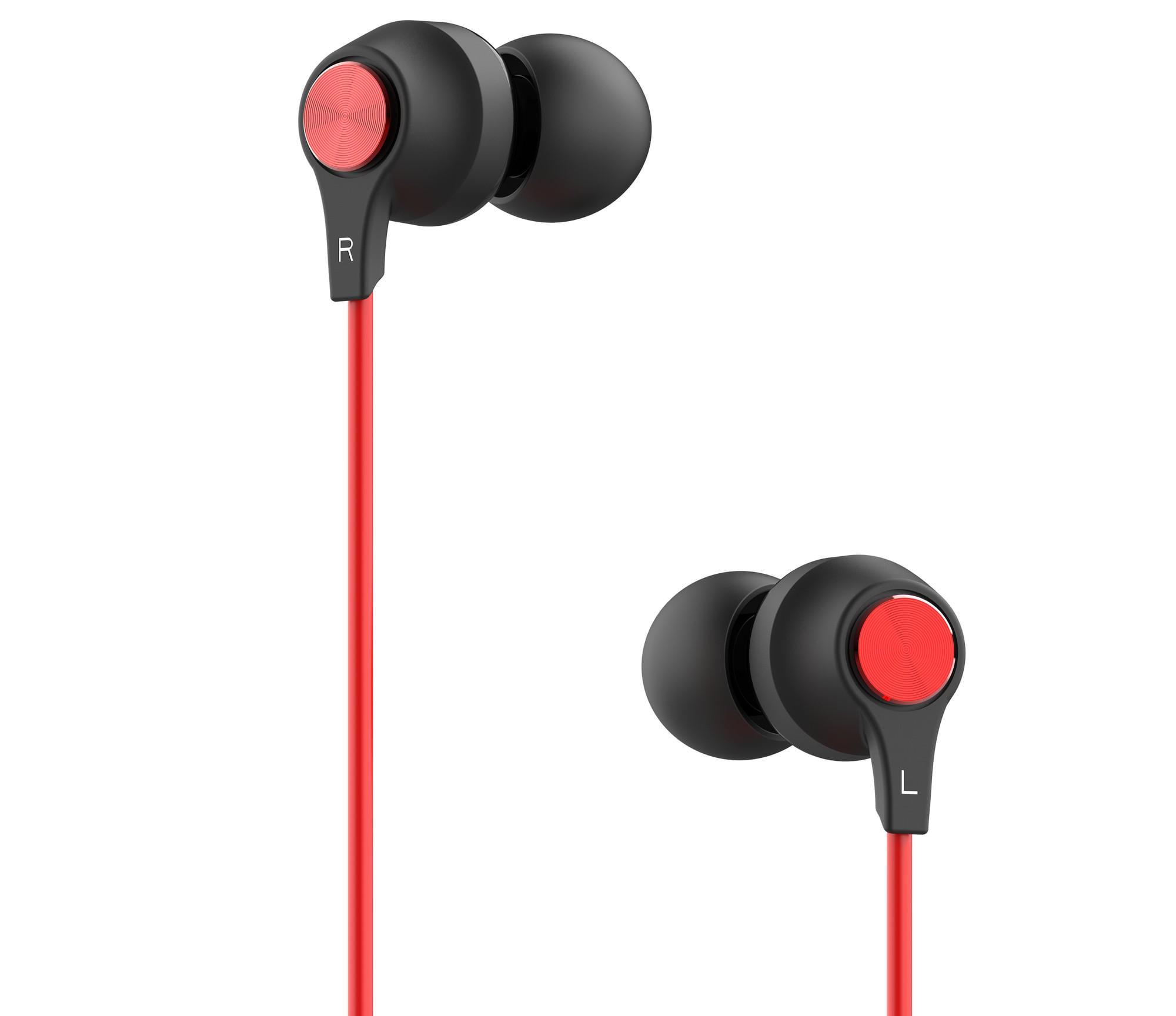 Навушники Tecno Prime P1 з кабелем 1,2 м mini-Jack 3,5 мм Чорний/Червоний (616493)