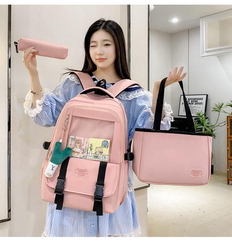 Школьный рюкзак для девочки 3в1 Розовый (CL2426-2) - фото 2 Школьный рюкзак для девочки 3в1 Розовый (CL2426-2) - фото 2