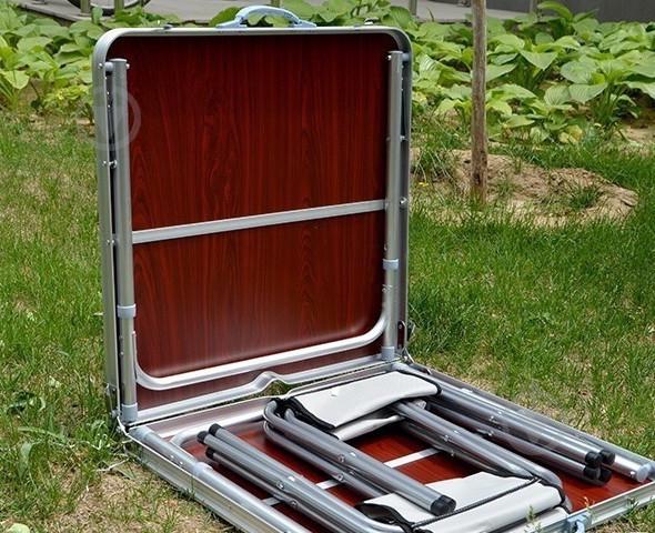 Стол туристический для пикника Folding Table Коричневый (258478) - фото 6