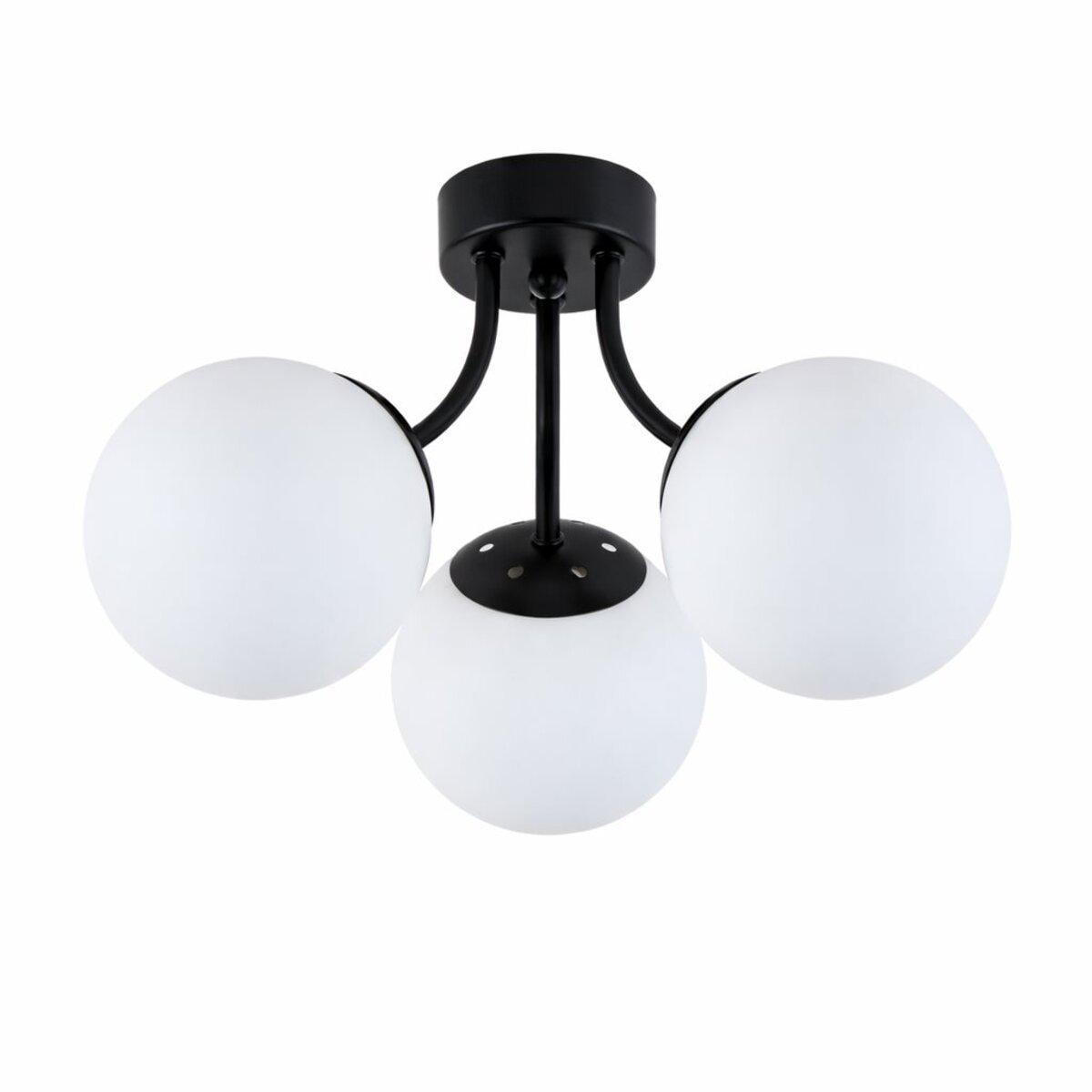 Люстра молекула потолочная Light House SRS-20522/3 BK плафоны белые Черный