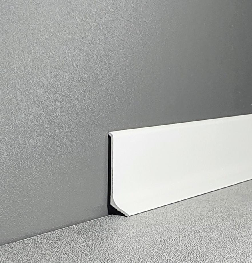 Плінтус накладний ProfiLuxе SVP-40W алюмінієвий 40 мм 2600 мм Білий (24284466) Плінтус накладний ProfiLuxе SVP-40W алюмінієвий 40 мм 2600 мм Білий (24284466)