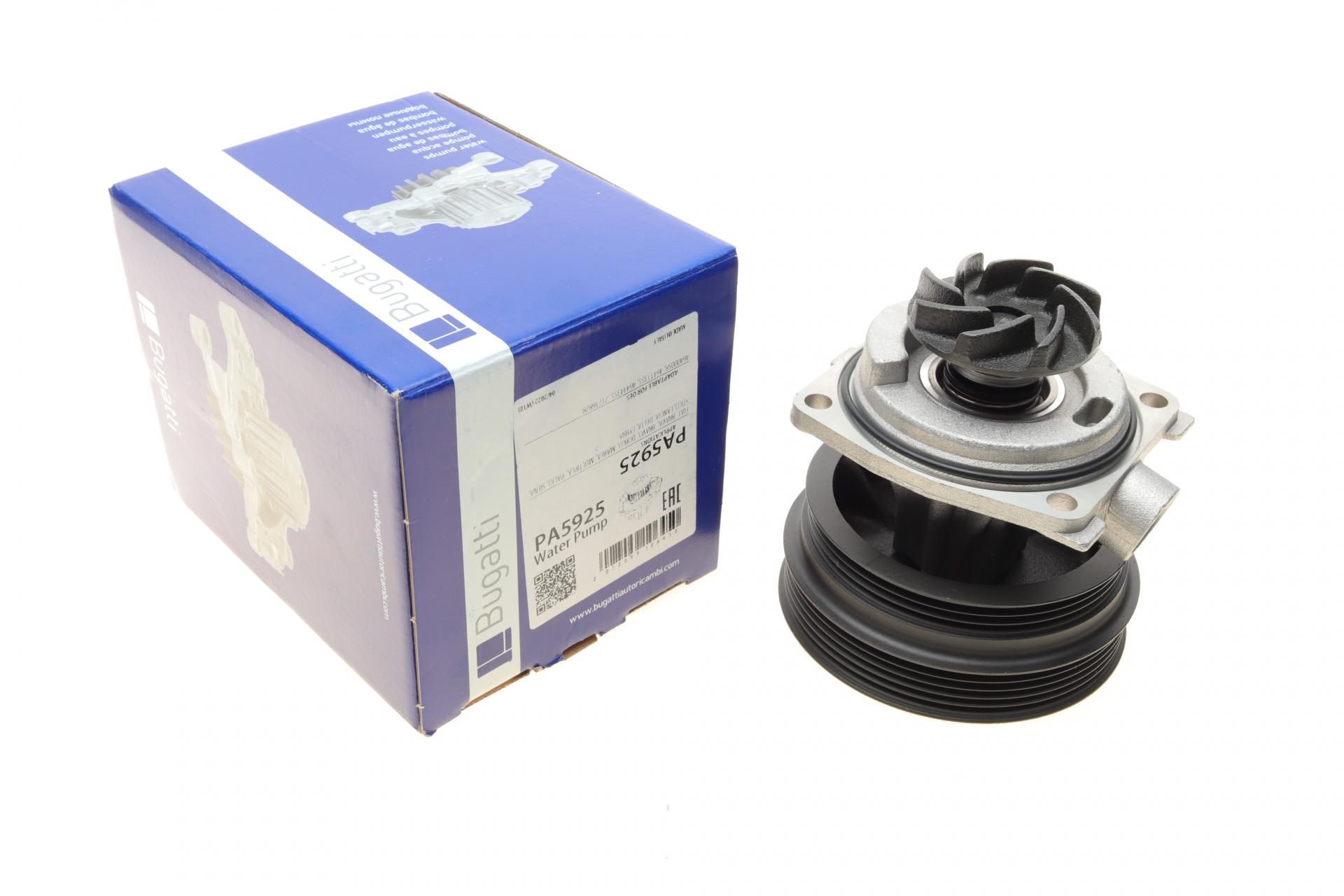 Помпа води Bugatti Fiat Doblo/Palio/Stilo/Bravo 1.6 16V 95-11 R/B 8 лоп. PA5925