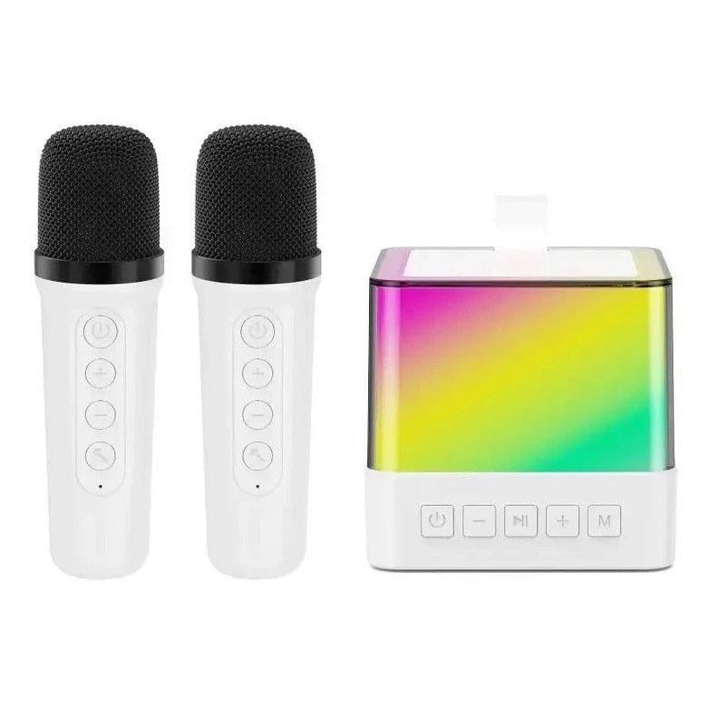 Колонка с микрофонами K18 Wireless Lightshow Speaker Bluetooth 5W (1011125-White)