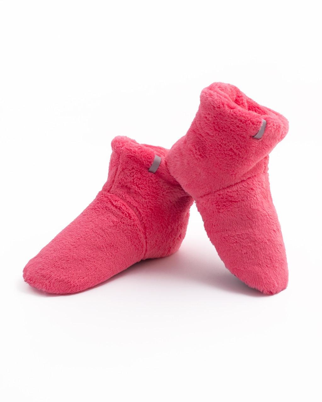 Тапочки-сапожки детские домашние махровые Розовый (1682629006)