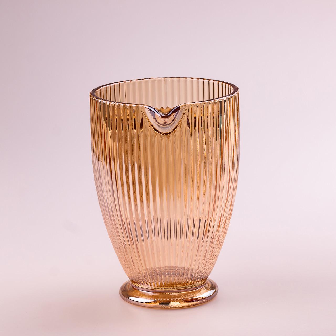 Кувшин для напитков ребристый с толстого стекла 1,2 л Янтарный (3229) - фото 7 Кувшин для напитков ребристый с толстого стекла 1,2 л Янтарный (3229) - фото 7