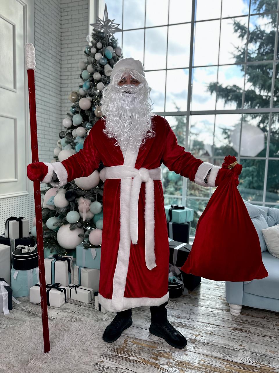 Костюм Санта-Клауса велюровый (санта2) - фото 8 Костюм Санта-Клауса велюровый (санта2) - фото 8