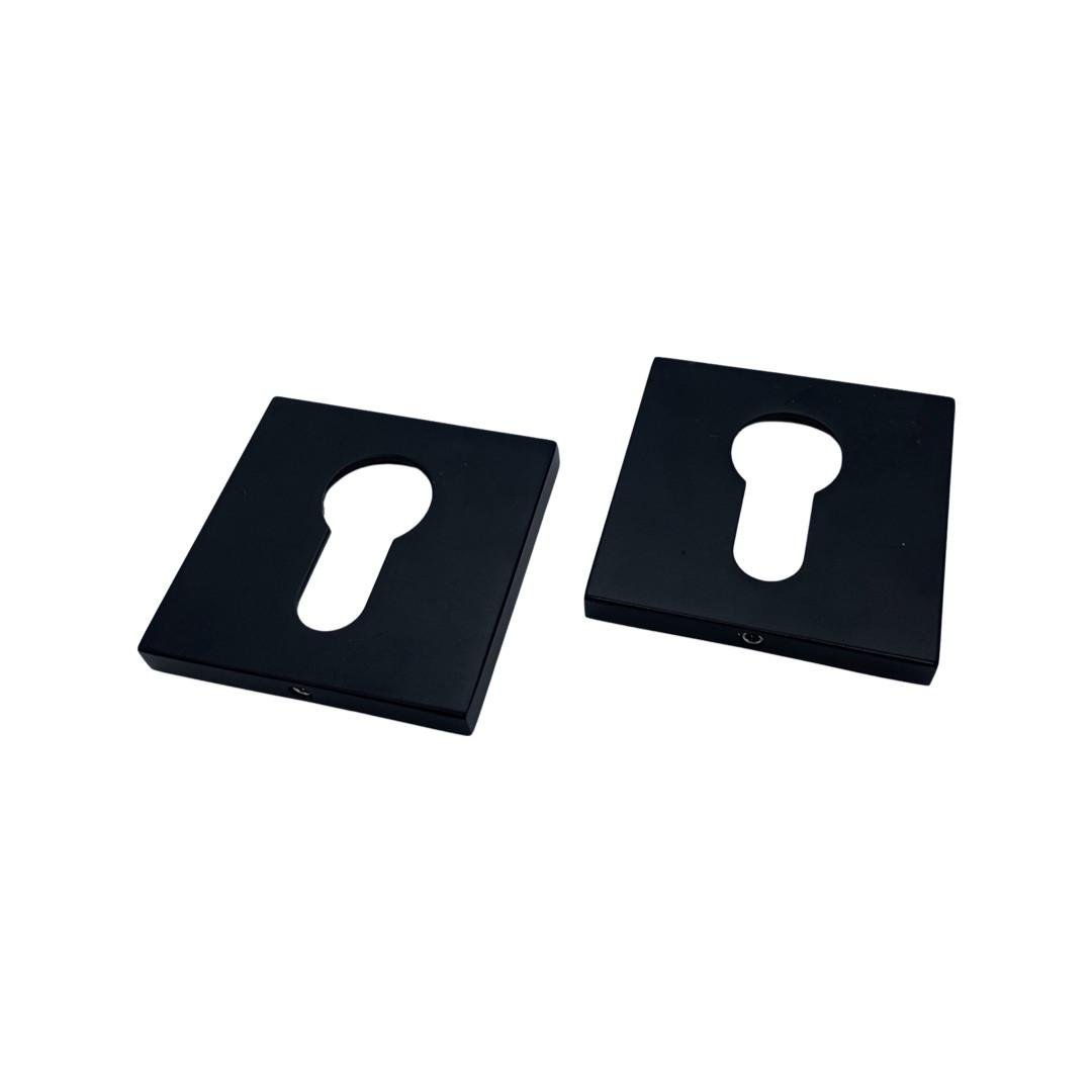 Накладка для дверных ручек Vortex Blackmatte квадратная под сердцевину Черный (230091)