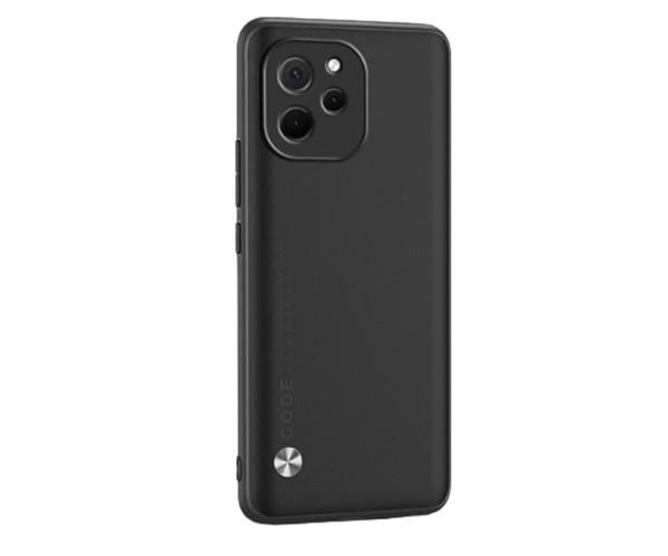 Кожаный чехол - накладка CODE Tactile Experience для Huawei Nova Y61 Черный