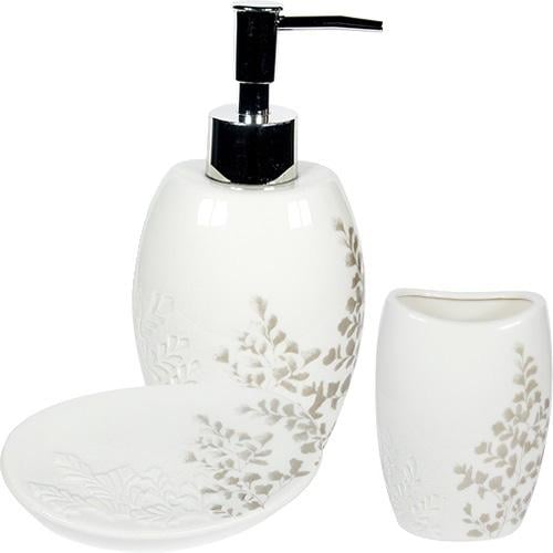 Набор аксессуаров Anemone Clover для ванной комнаты: дозатор/мыльница/стакан (ST-889-07-011)