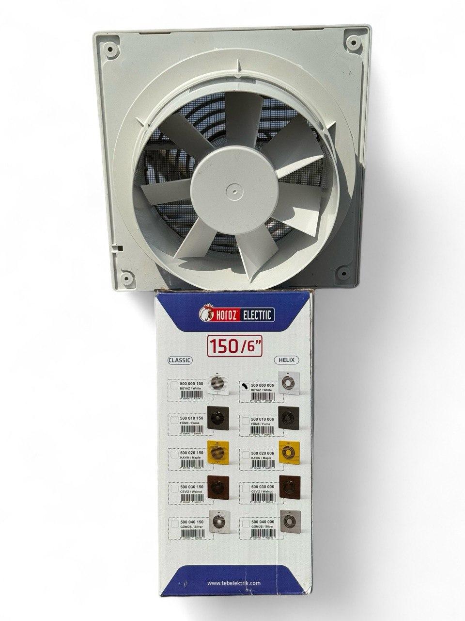 Вентилятор HOROZ ELECTRIC 20 Вт 150 мм (500-000-006) - фото 3 Вентилятор HOROZ ELECTRIC 20 Вт 150 мм (500-000-006) - фото 3