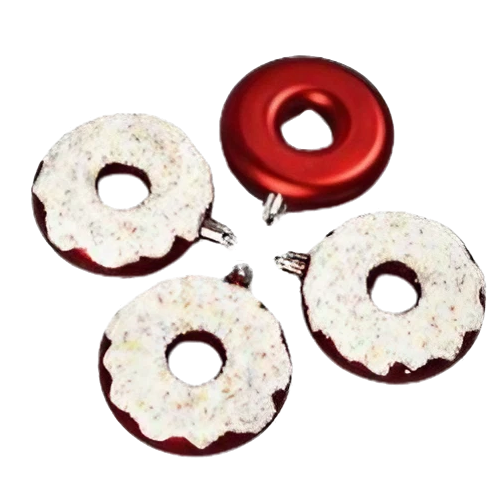 Игрушки новогодние МАГІЧНА-НОВОРІЧНА Donut M47965 пластиковые 8 см 4 шт. (13379239) Игрушки новогодние МАГІЧНА-НОВОРІЧНА Donut M47965 пластиковые 8 см 4 шт. (13379239)