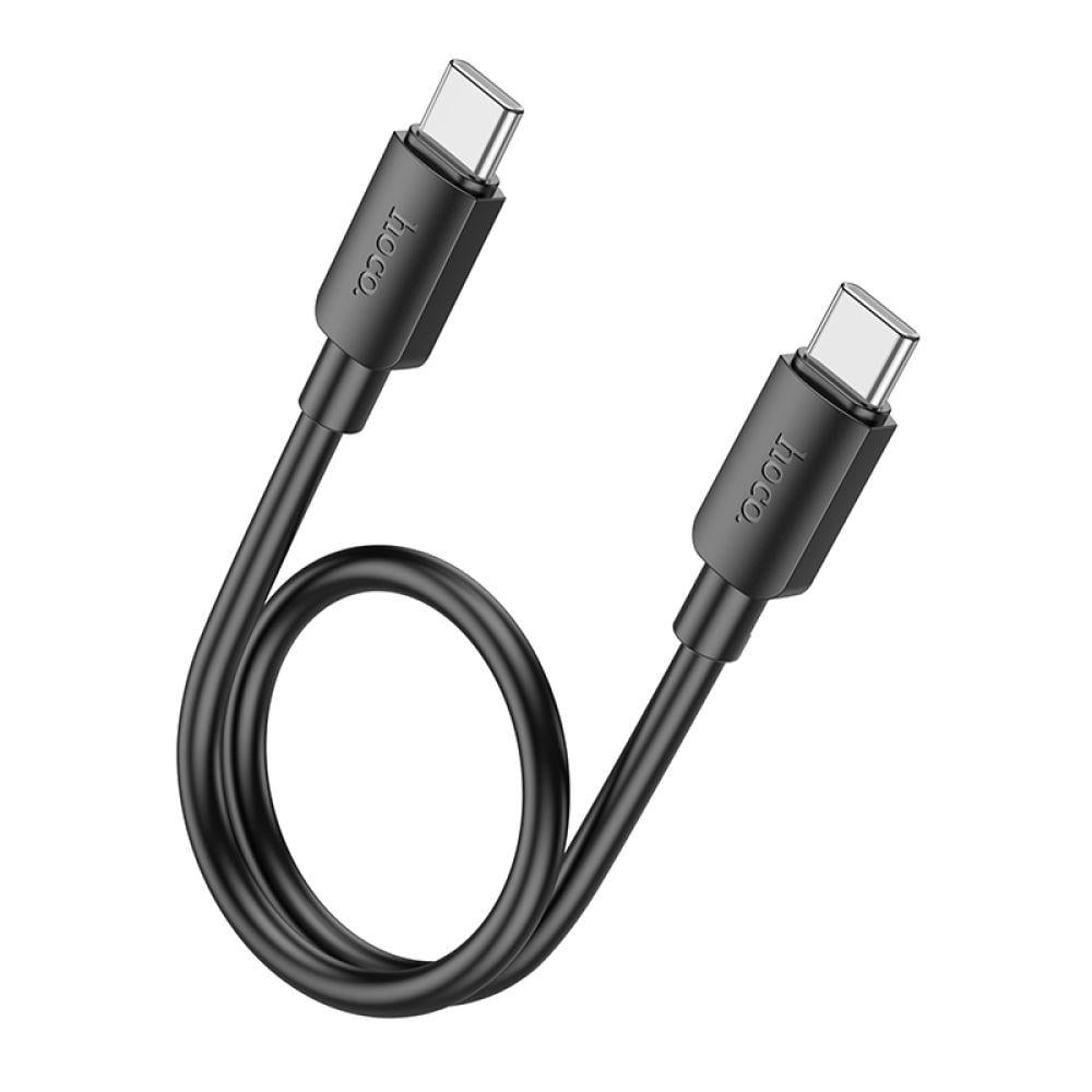 Кабель Hoco X96 Hyper Type-C to Type-C 60W 0,25 м Черный (6942007609449)