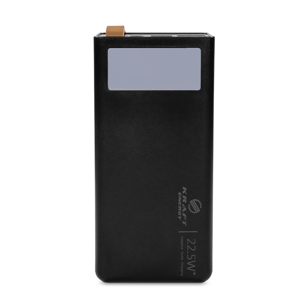 Повербанк Kraft KPB-2320FCL 22.5W QC 3.0 20000 mAh Black (43-00082) - фото 1