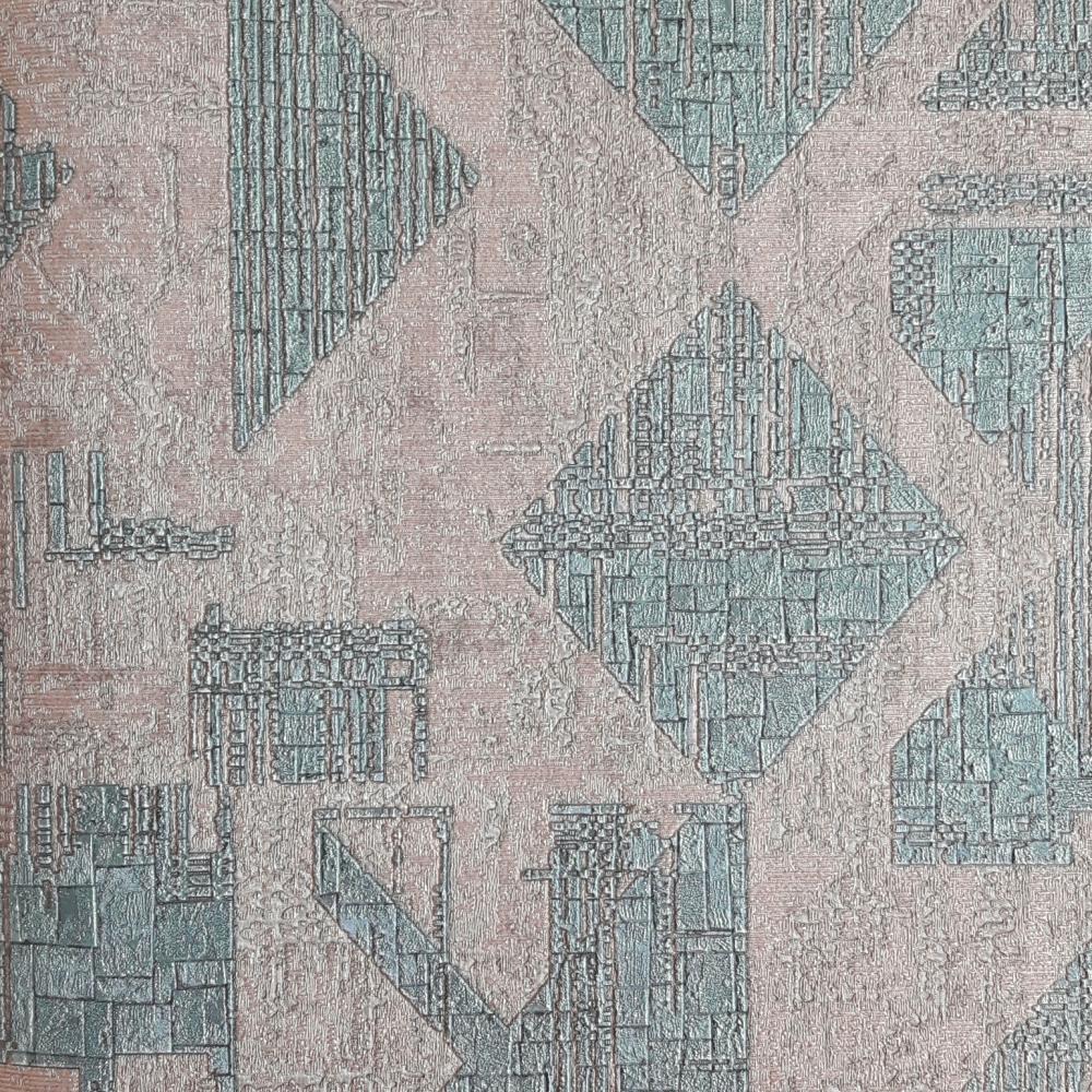 Шпалери вінілові на флізеліновій основі Asian Fantasia 206406 Мокко/Бірюзовий