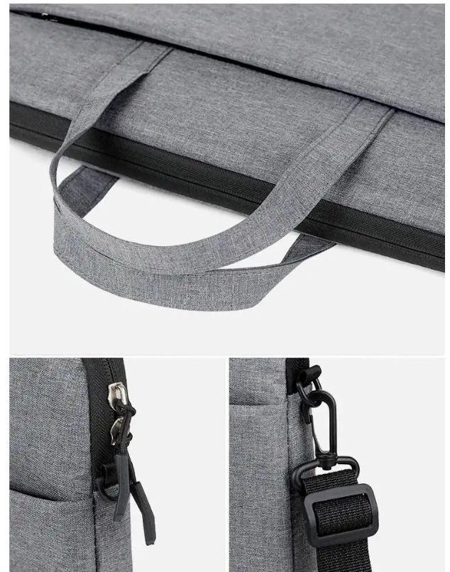 Сумка для ноутбука 14" 27х37х2,5 см Серый (11341) - фото 2 Сумка для ноутбука 14" 27х37х2,5 см Серый (11341) - фото 2