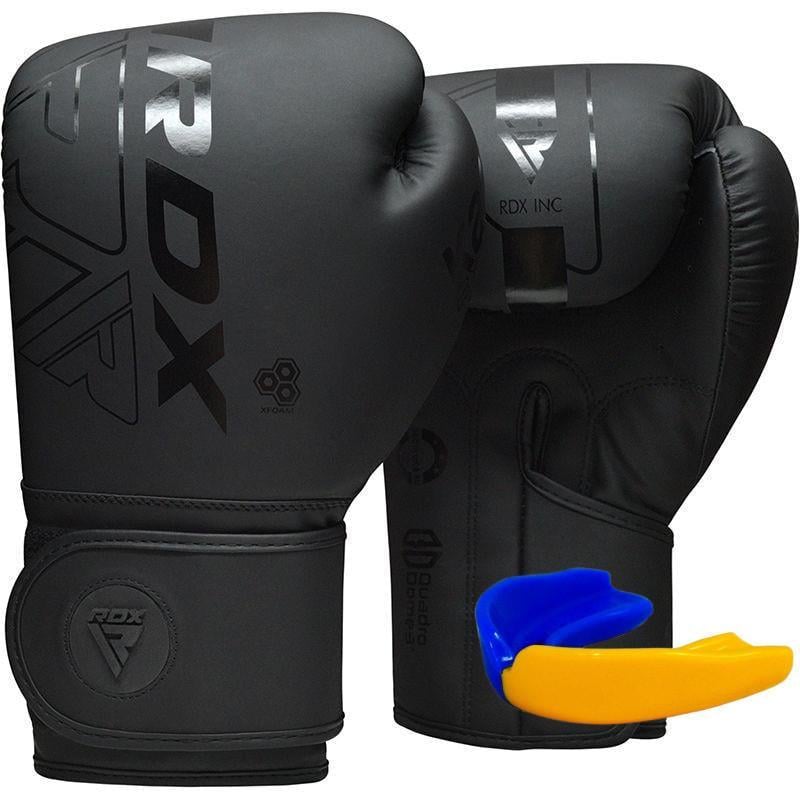 Боксерские перчатки RDX F6 Kara 10 унций капа в комплекте Matte Black (3019802804)
