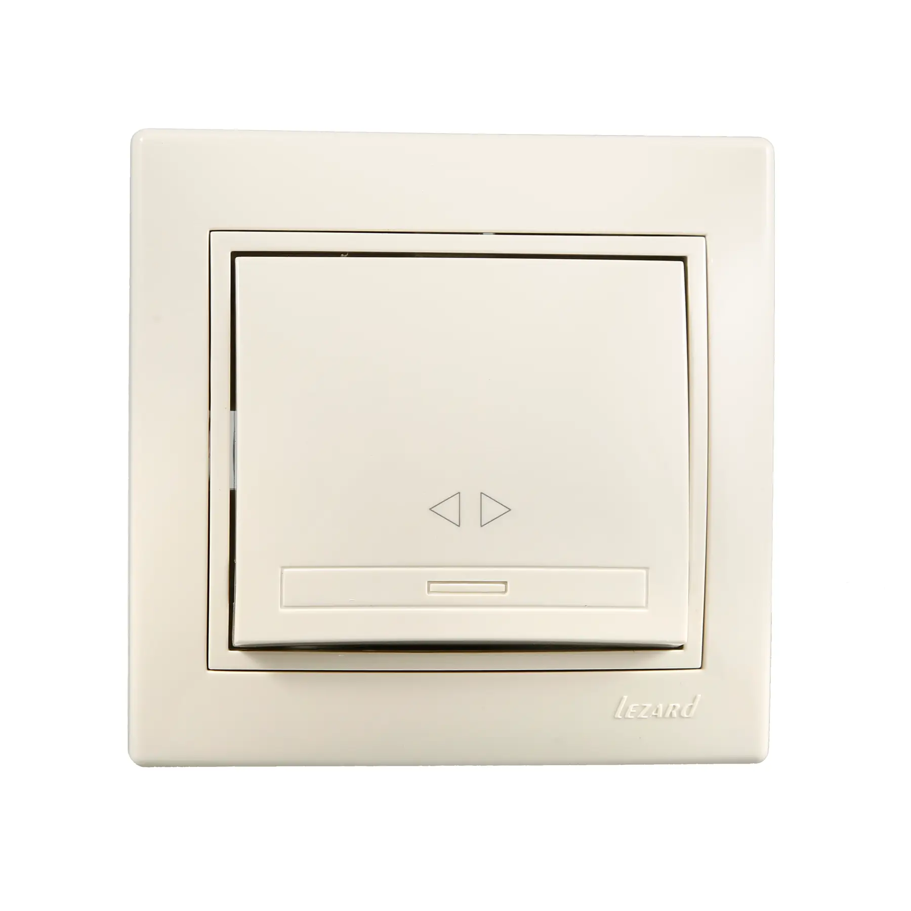 Выключатель Lezard Mira 1-клавишный Кремовый перекрестный