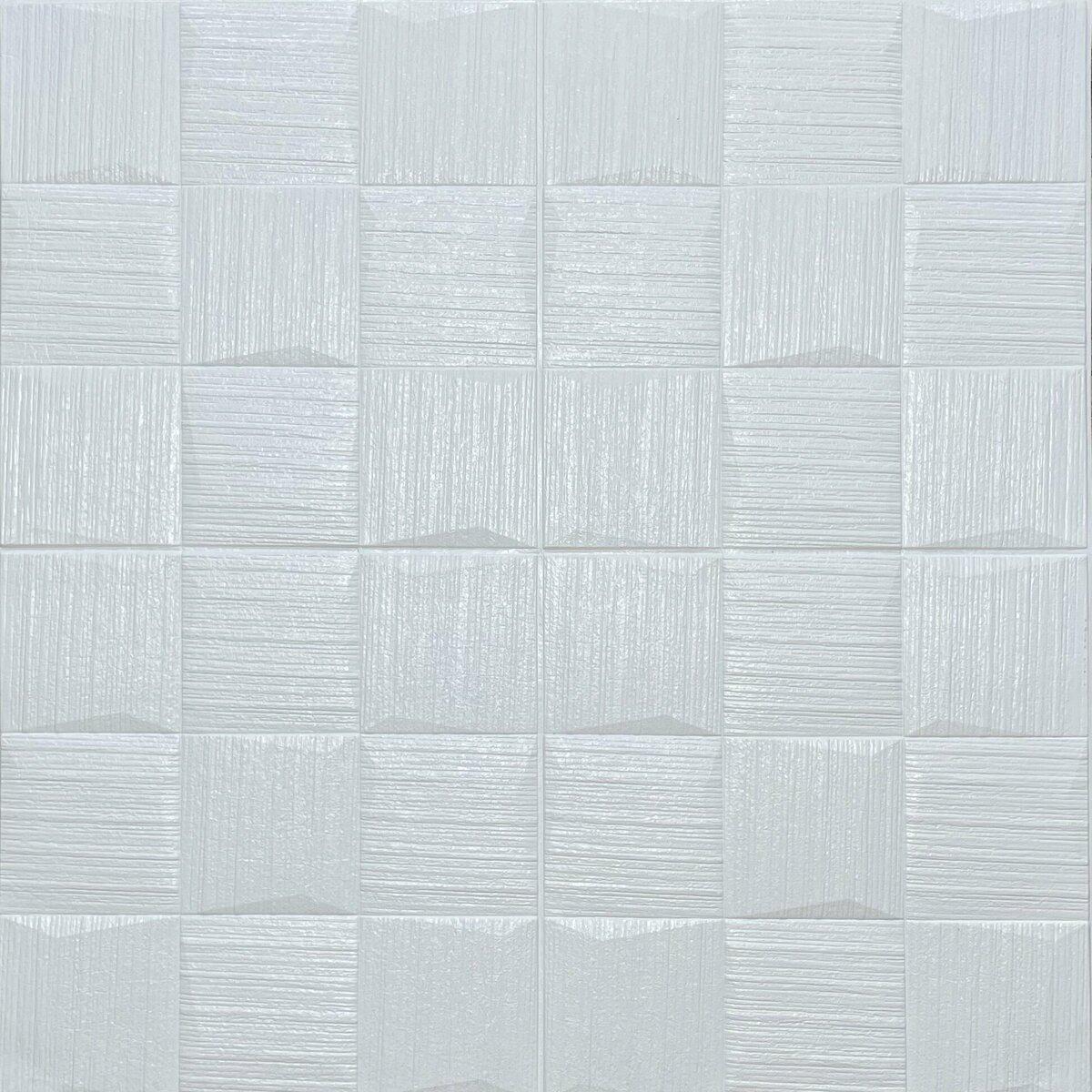 3D-панель Sticker Wall SW-00000490 самоклеящаяся 700х700х5 мм Белый (991941775)