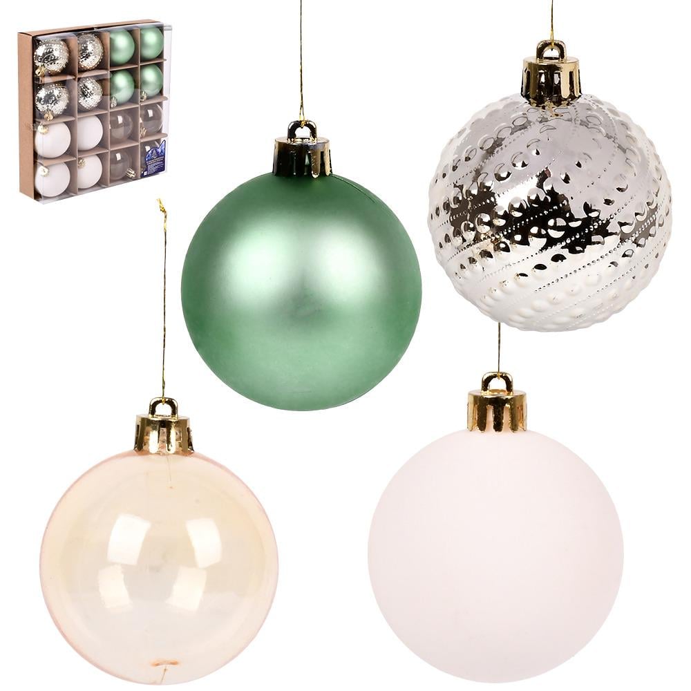 Елочные шарики 9778 6 см 16 шт. - фото 1 Елочные шарики 9778 6 см 16 шт. - фото 1