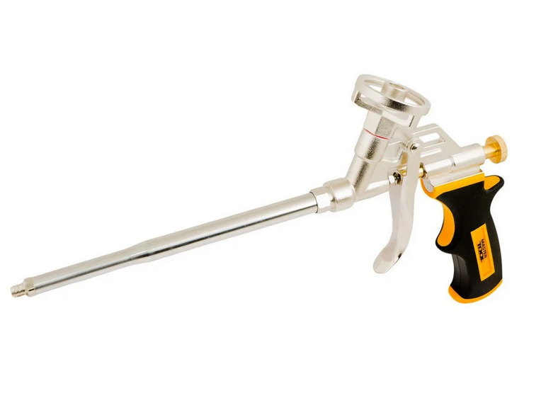 Пістолет для монтажної піни MasterTool металевий балоноприймач 165 мм (81-8671)