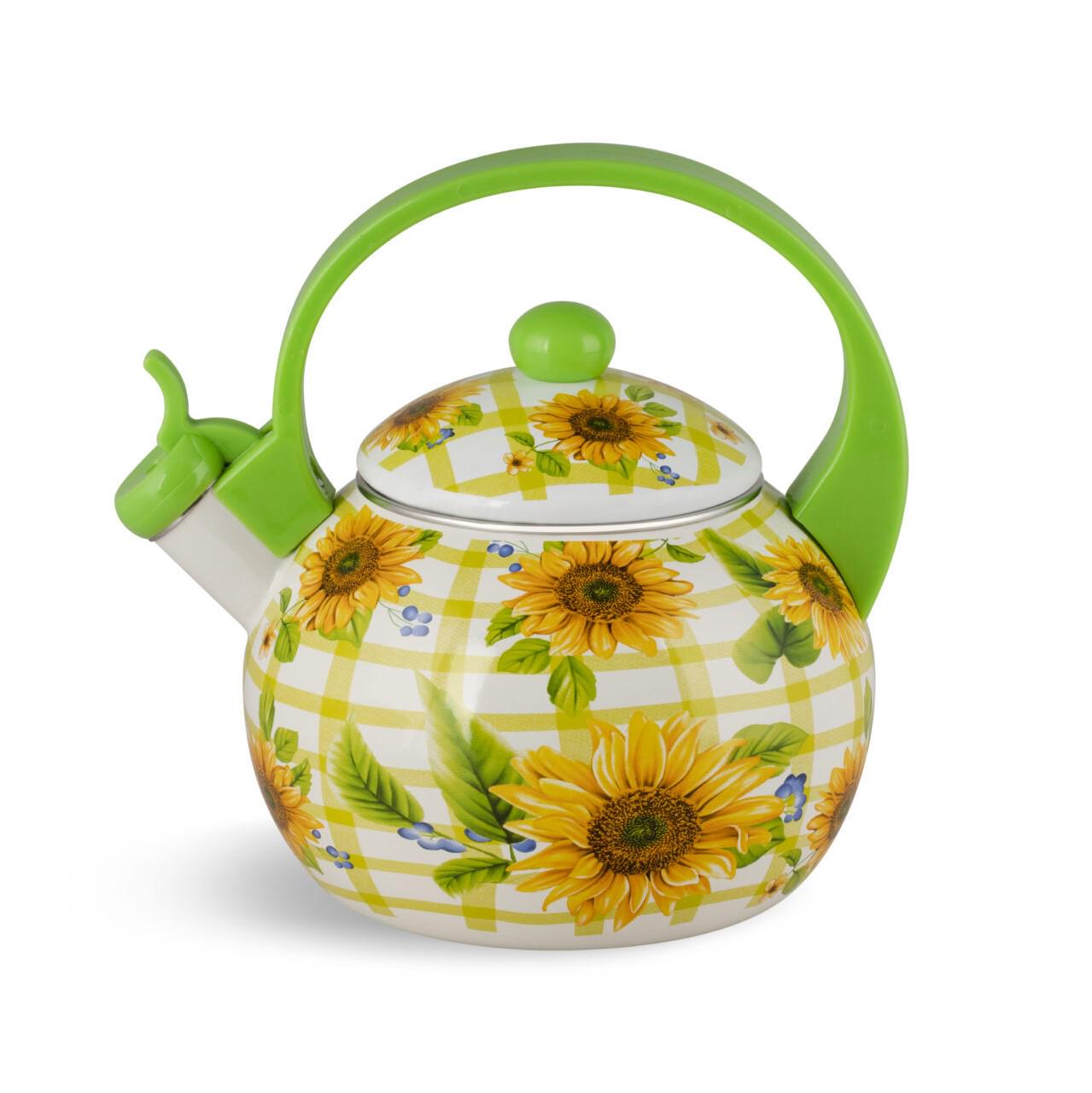 Чайник со свистком Edenberg EB-1745 эмалированный 2,2 л - фото 1 Чайник со свистком Edenberg EB-1745 эмалированный 2,2 л - фото 1
